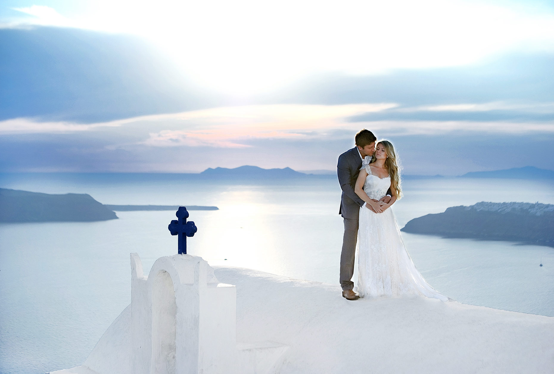 Santorini wedding photographer | Imerovigli wedding photo