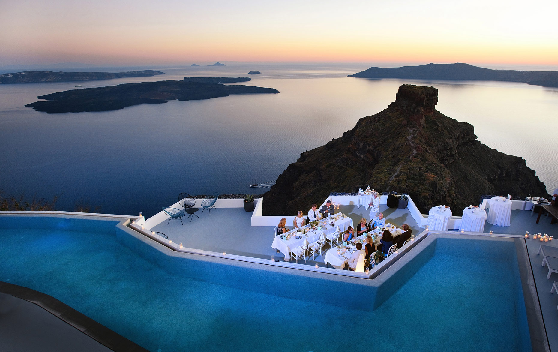 Grace hotel Santorini wedding 