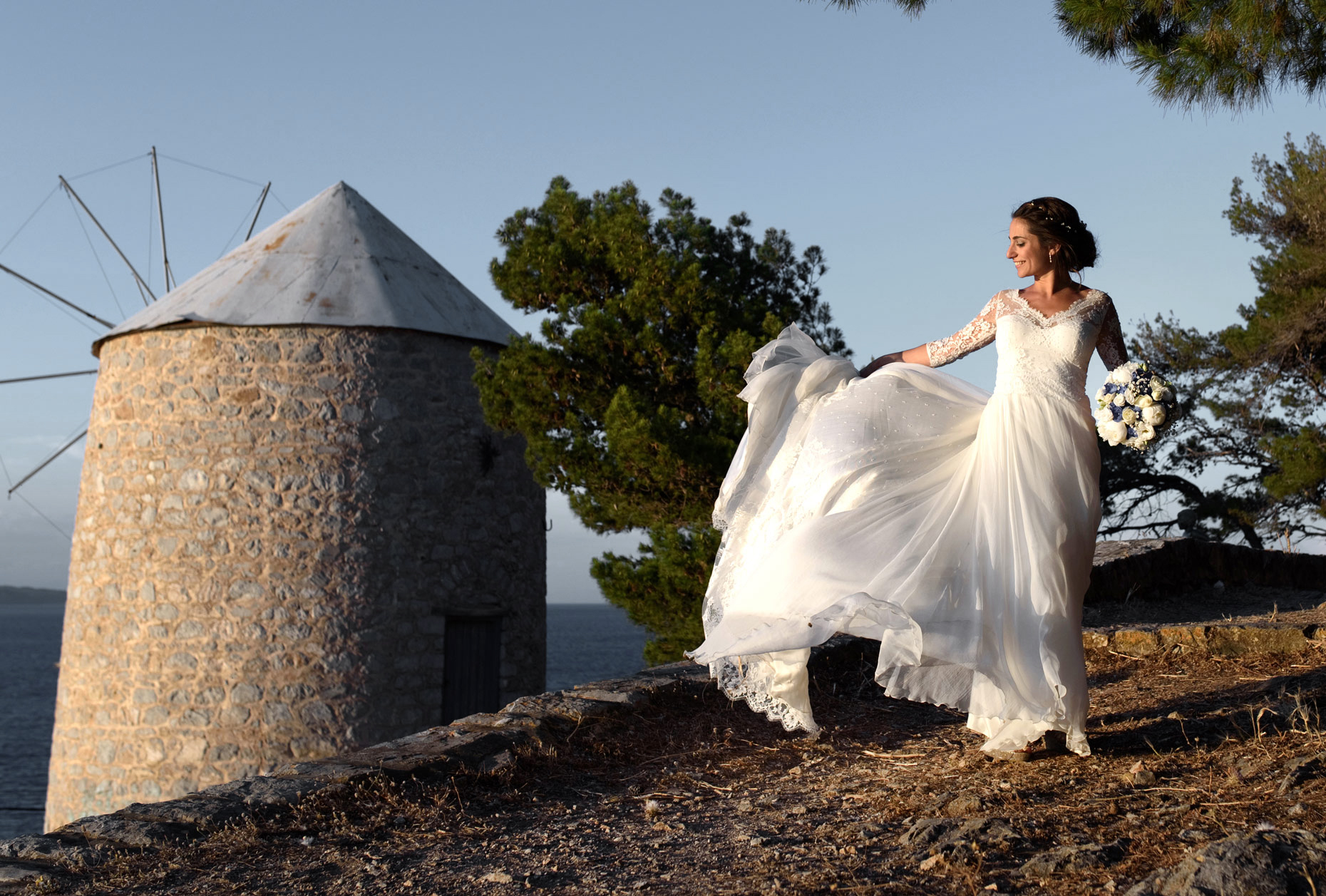Hydra sunset restaurant  wedding | γαμος Υδρα