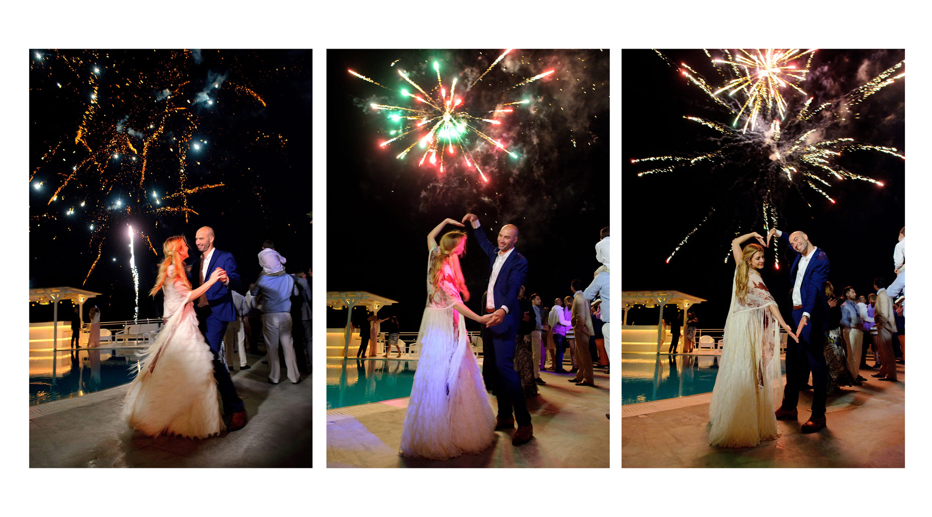  fireworks at wedding | wedding photography greece
