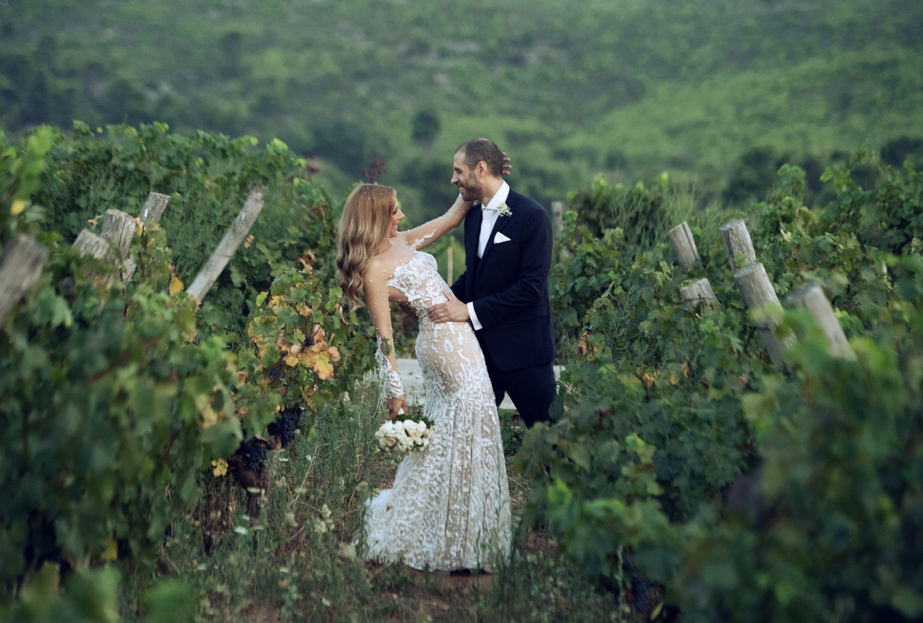 wedding in a vineyard Greece