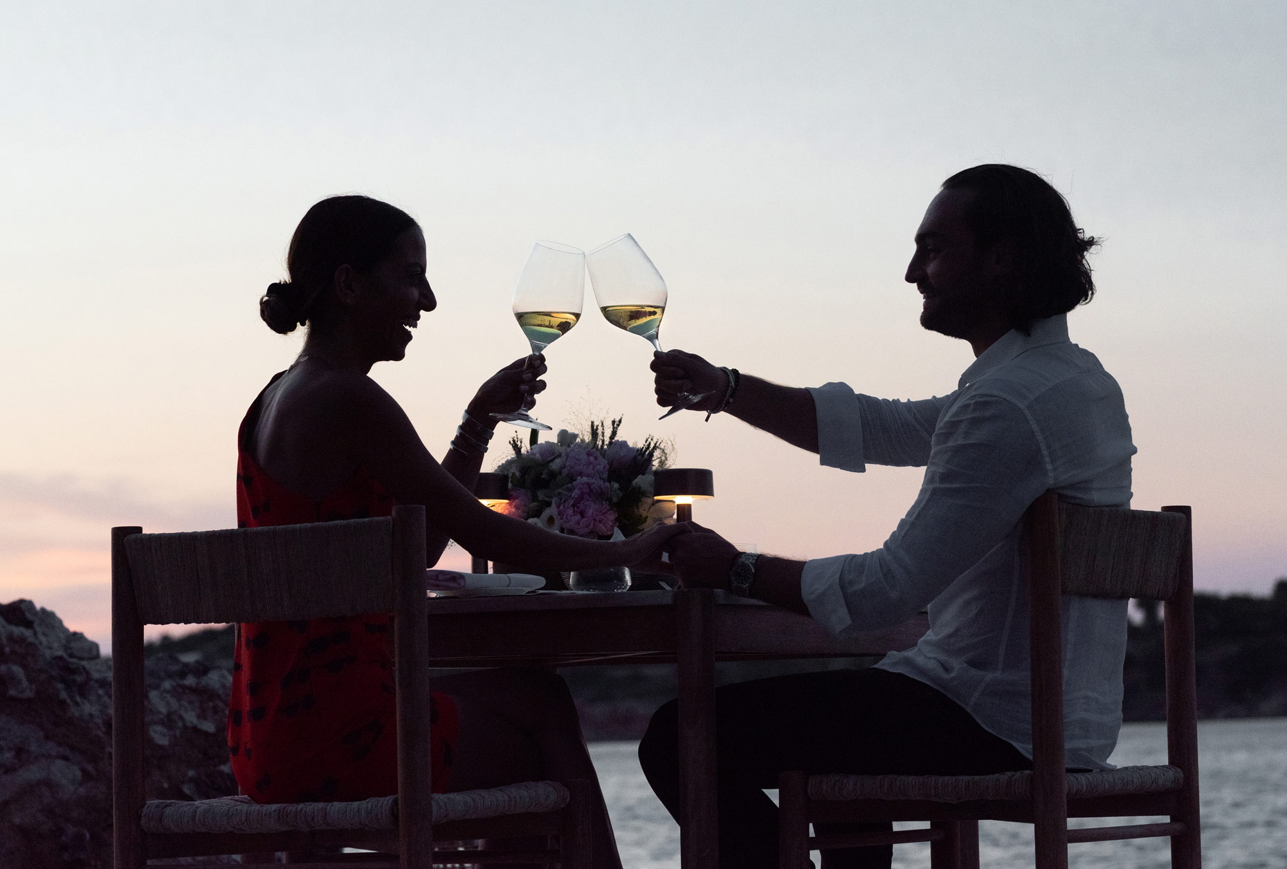 private dinner and surprise proposal